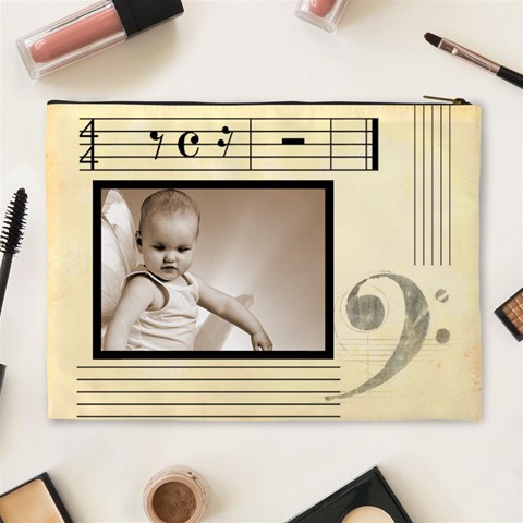 Sweet Music Extra Large Cosmetic Bag By Catvinnat Back