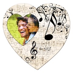 Must be the Music Heart Puzzle - Jigsaw Puzzle (Heart)