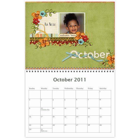 2011 Calendar By Sheila Irish Oct 2011