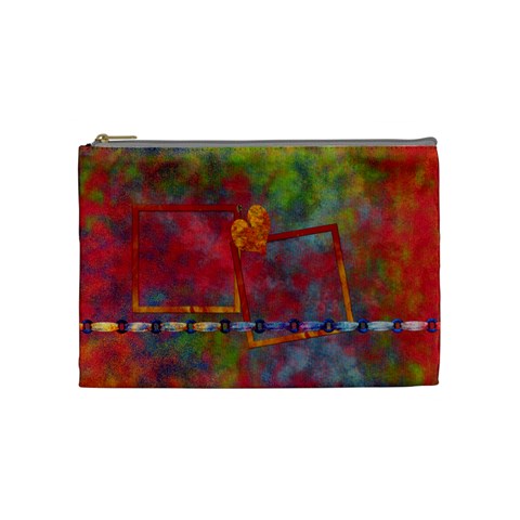 Tye Dyed Medium Cosmetic Bag 1 By Lisa Minor Front