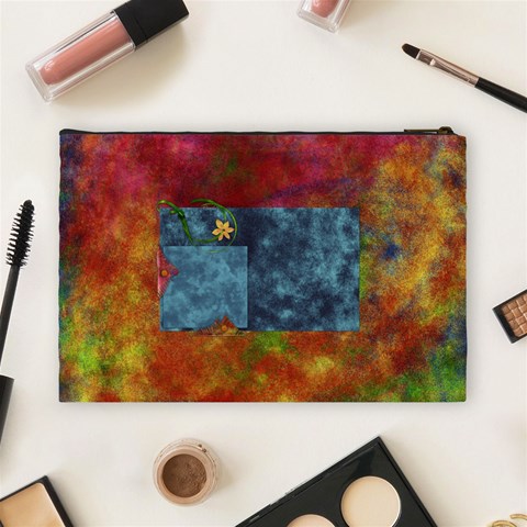 Tye Dyed Large Cosmetic Bag 1 By Lisa Minor Back
