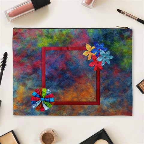 Tye Dyed Xl Cosmetic Bag 1 By Lisa Minor Back