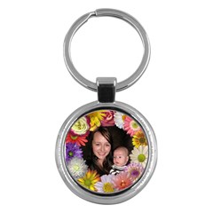 Flowers Round Key Chain - Key Chain (Round)