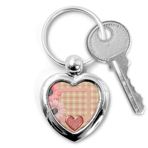 Amore Heart Shaped Keychain 1 By Lisa Minor Front