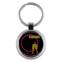 Cheers Pink And Gold - Key Chain