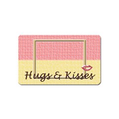 Hugs & kisses magnet - Magnet (Name Card)