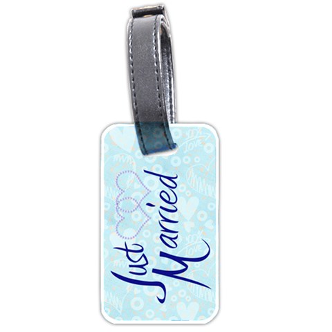 Just Married Honeymoon All Of My Heart Luggage Tag By Catvinnat Front
