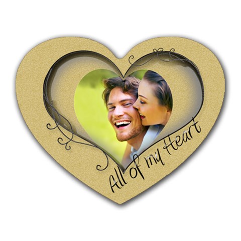 All Gold All Of My Heart Mouse Mat By Catvinnat Front