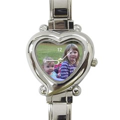 Personalized watches - Heart Italian Charm Watch