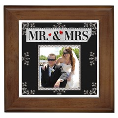 Mr. & Mrs. Framed Tile