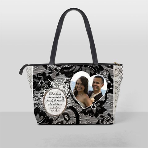 Maid Of Honour Black Lace Handbag (british English Spelling) By Lil Back