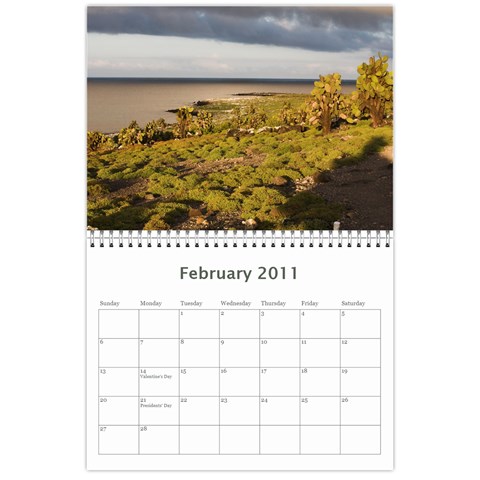 Galapagos 2011 Calendar By Matt Haber Feb 2011