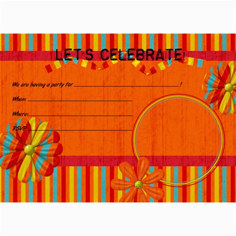 Extreme Fun Party Invitations By Bitsoscrap 7 x5  Photo Card - 10