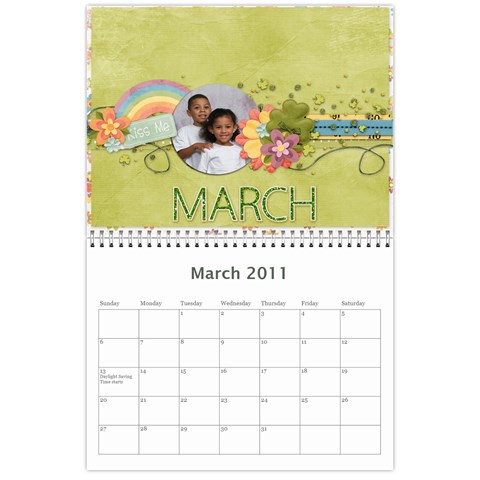2011 Calendar By Sheila Irish Mar 2011