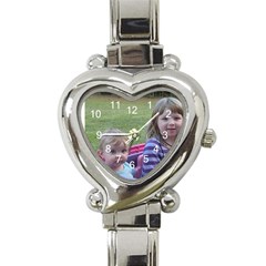 church watch - Heart Italian Charm Watch