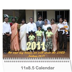 Calender 2011 - Wall Calendar 11  x 8.5  (12-Months)