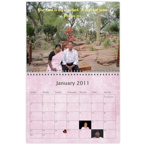 Calender 2011 By Kezia Finny Jan 2011