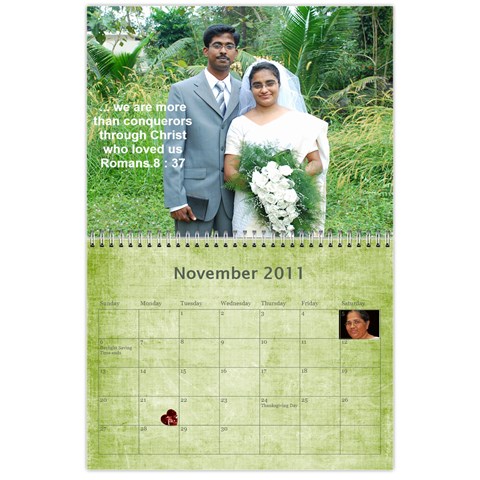 Calender 2011 By Kezia Finny Nov 2011