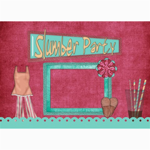 Sleepover Party Invitation By Lisa Minor 7 x5  Photo Card - 8