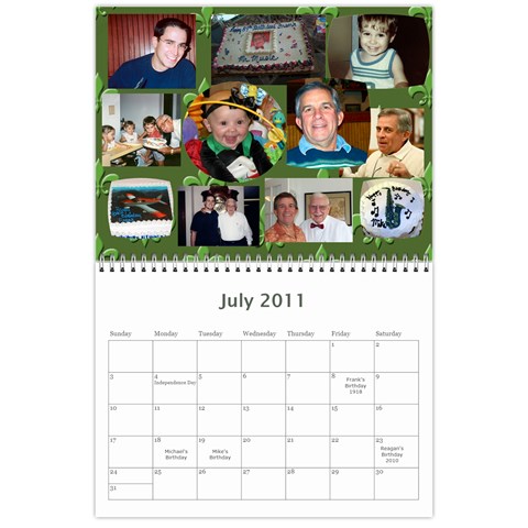 Frank s Calendar By Linda Mantor James Jul 2011