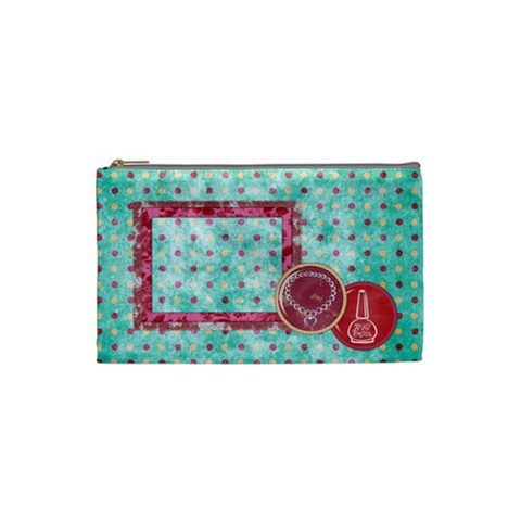 Sleepover Small Cosmetic Bag 1 By Lisa Minor Front