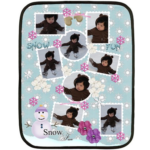 Mini Fleece Blanket 35 x27  Blanket