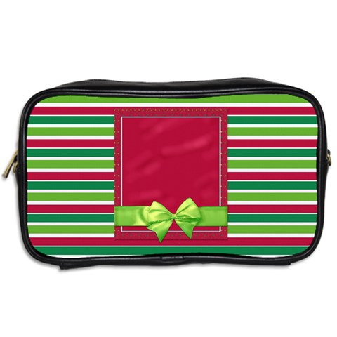Merry And Bright Toiletry Bag 1 By Lisa Minor Back
