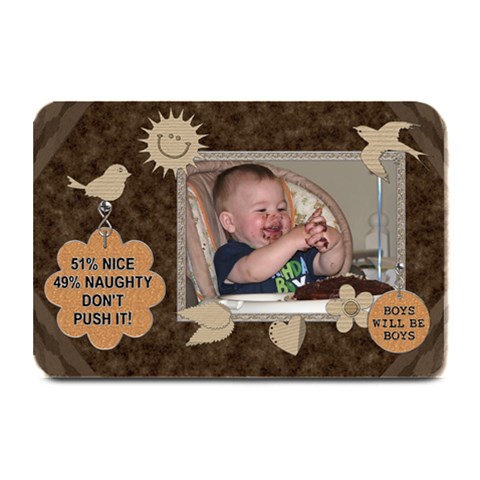 Boys Will Be Boys 18x12 Placemat By Lil 18 x12  Plate Mat