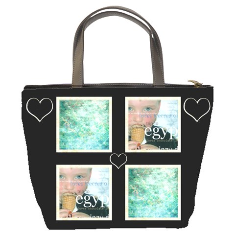 Heritage Hearts Bucket Bag For Sonya By Catvinnat Back