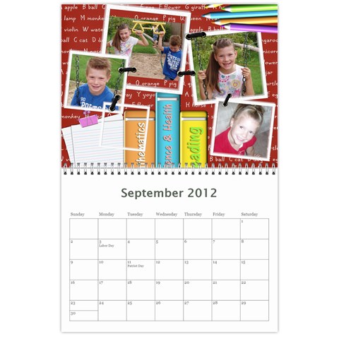 2012 Calendar By Jocey Sep 2012