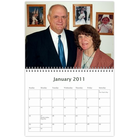 Calendar By Lisa Jan 2011