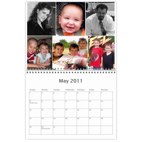 Calendar By Lisa May 2011