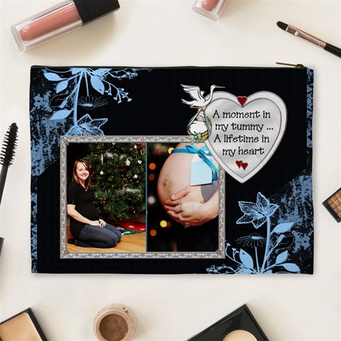 Before You Were Born Xl Cosmetic Bag By Lil Back