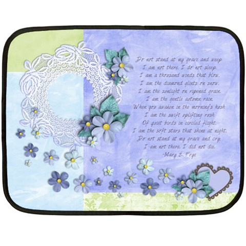 In Memory/loss/death 35 x27  Blanket