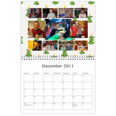 2011 Calendar Dec 2011