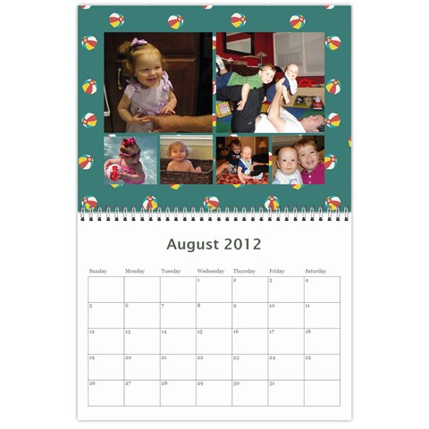 Calendar 2012 By Kerri Taylor Aug 2012
