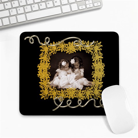 Golden Daisy Large Mousemat By Catvinnat Front