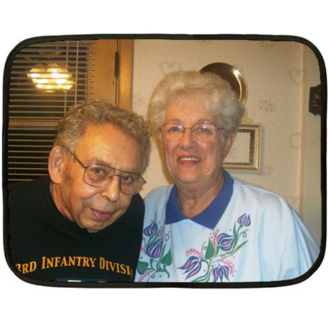 Grandma And Grandpa By Lisa 35 x27  Blanket