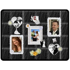 A Moment To Remember XL Fleece Wedding Blanket - Fleece Blanket (Large)