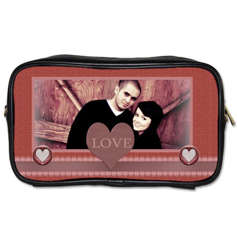 Love Toiletry Bag By Danielle Christiansen Front