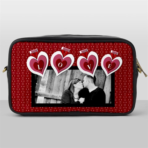 Love Toiletry Bag By Danielle Christiansen Front