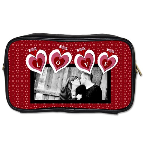 Love Toiletry Bag By Danielle Christiansen Front