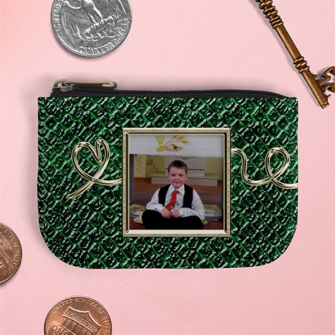 Mock Croc Mini Coin Purse By Catvinnat Front