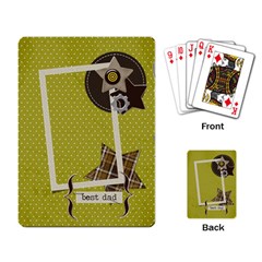 Playing Cards Single Design - Best Dad - Playing Cards Single Design (Rectangle)