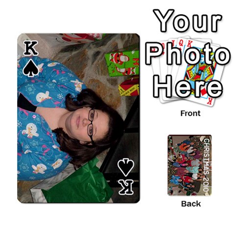 King Christmas 2010 Cards  By Cheri Front - SpadeK