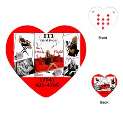 Crystal cards - Playing Cards Single Design (Heart)