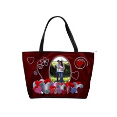 Red Hearts Classic Shoulder Handbag