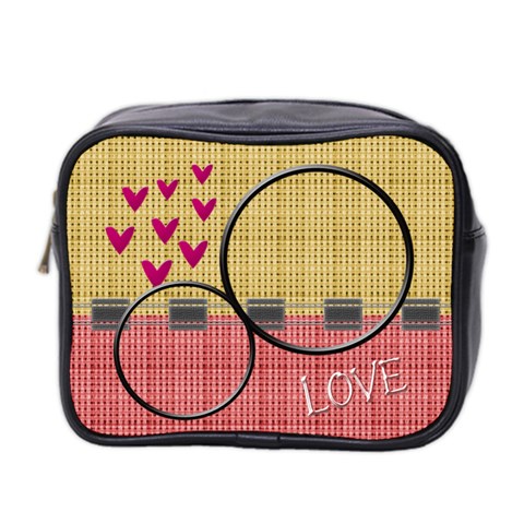 Love Toiletries Bag By Daniela Front
