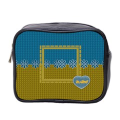 Named Knitted toiletries bag - Mini Toiletries Bag (Two Sides) Named Knitted toiletries bag - Mini Toiletries Bag (Two Sides)