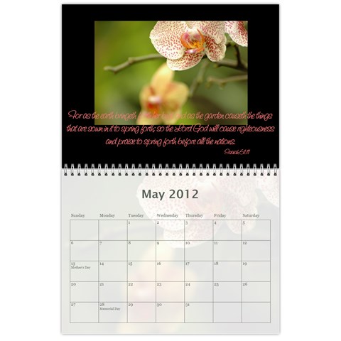 Vanna s Calendar By Leandra May 2012